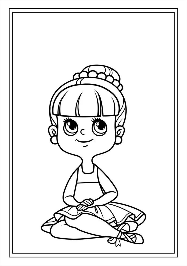 Ballerina seduta