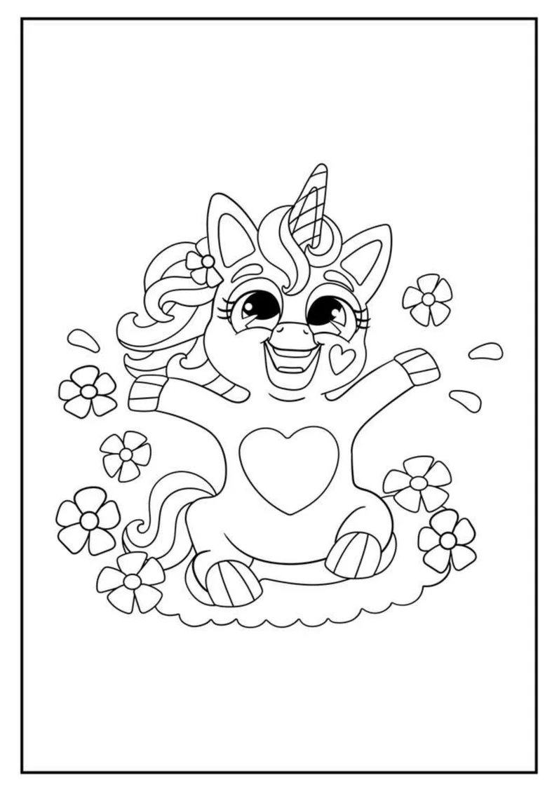Unicorno tra i fiori